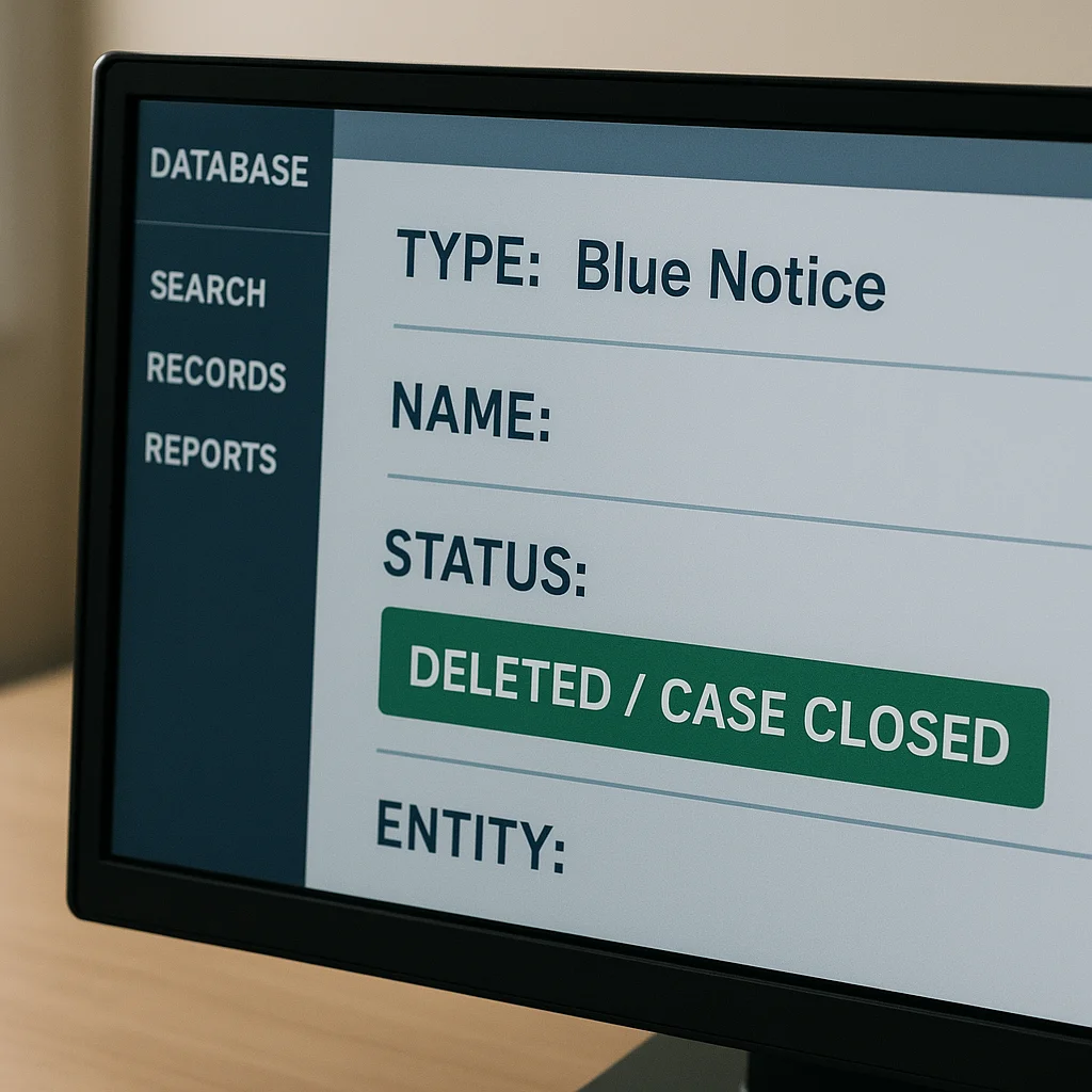 how to remove an interpol blue notice - image 3