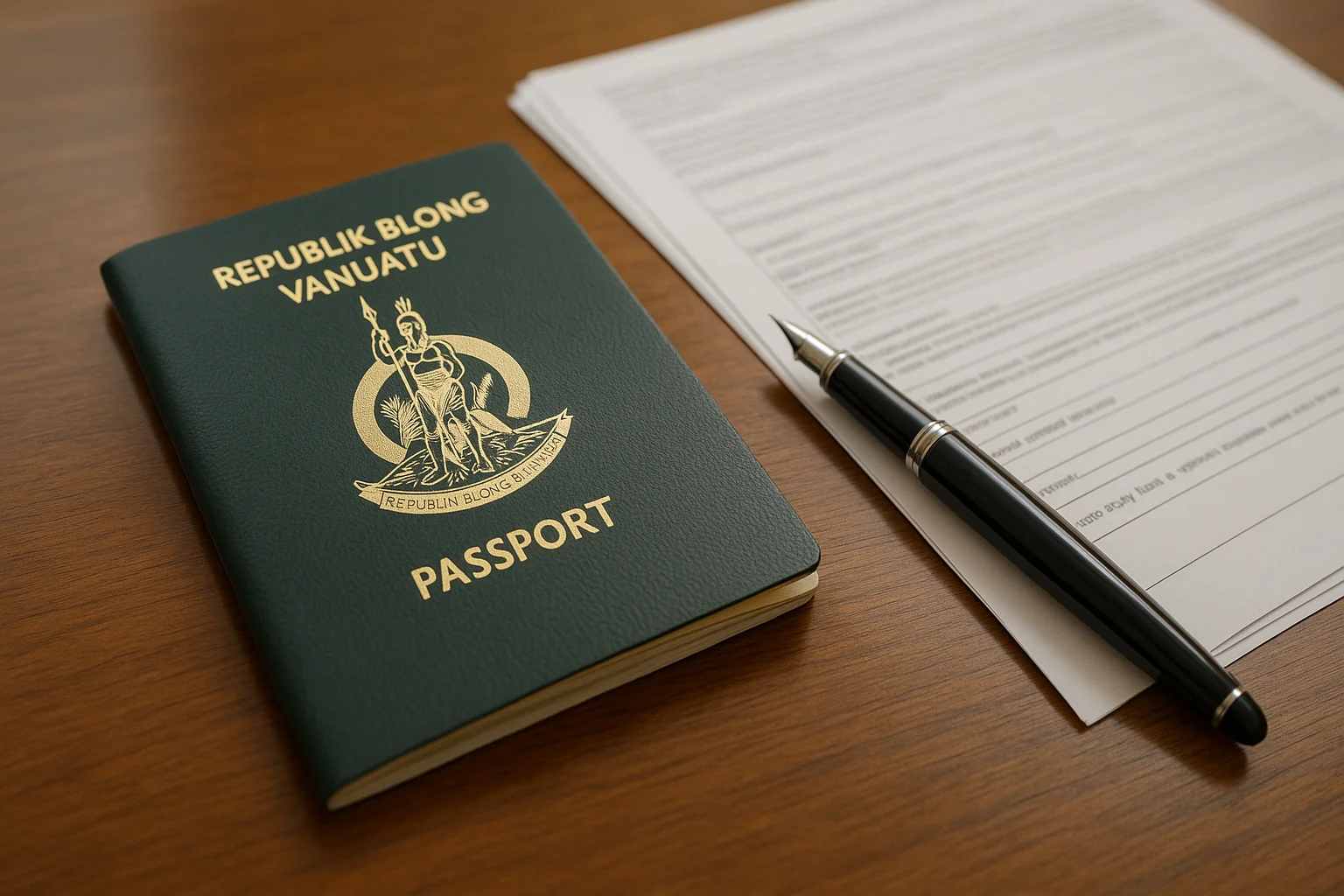republic of vanuatu passport - image 1